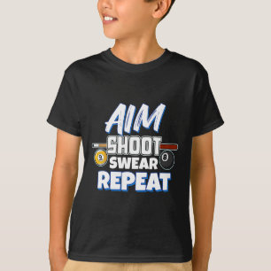 Grappig Doel Pool Player Gift biljart T-shirt