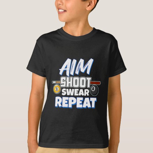 Grappig Doel Pool Player Gift biljart T-shirt (Voorkant)