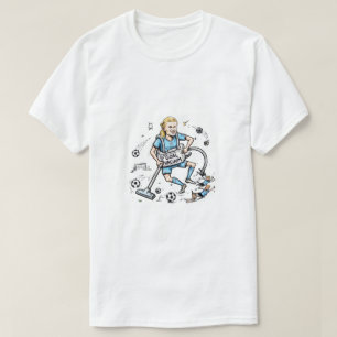Grappig Doelpunt Stofzuiger Voetbal Cartoon – Doel T-shirt