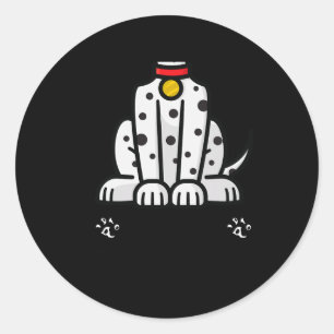 Grappig doen alsof ik een Dalmatische hond ben Laz Ronde Sticker