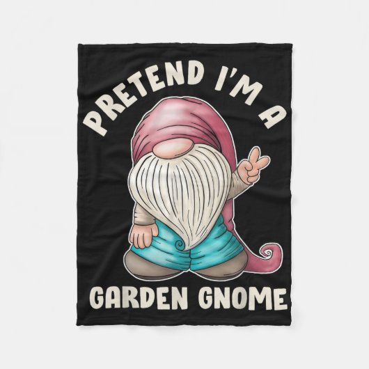 Grappig doen alsof ik een Garden Gnome kostuum cit Fleece Deken (Voorkant)