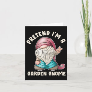 Grappig doen alsof ik een Garden Gnome kostuum cit Kaart