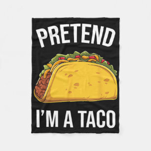 Grappig doen alsof ik een Taco Easy Mexican food k Fleece Deken