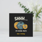 Grappig Doen Wiskunde Gewichtheffen Training Kaart (Staand voorkant)