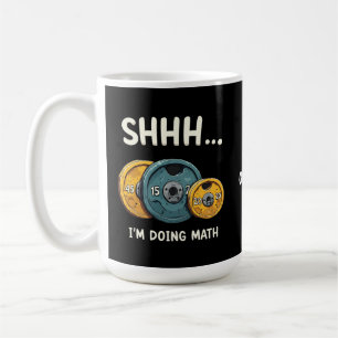 Grappig Doen Wiskunde Gewichtheffen Training Koffiemok