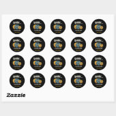 Grappig Doen Wiskunde Gewichtheffen Training Ronde Sticker (Vel)