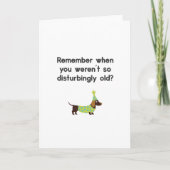 Grappig Dog, weet je nog dat je niet oud was Kaart (Voorkant)