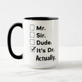 Grappig Dokter Cadeau – Het Is Eigenlijk Dr Cadeau Mok (Links)