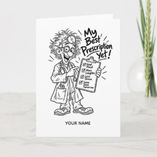 Grappig doktersrecept – Gepersonaliseerd medisch H Kaart