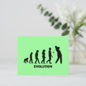 Grappig dolkomisch golf briefkaart (Staand voorkant)