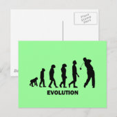 Grappig dolkomisch golf briefkaart (Voorkant / Achterkant)