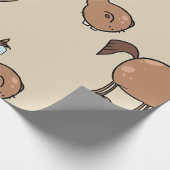 Grappig Dom Paard Grappig Bruine Hengst Cadeaupapier