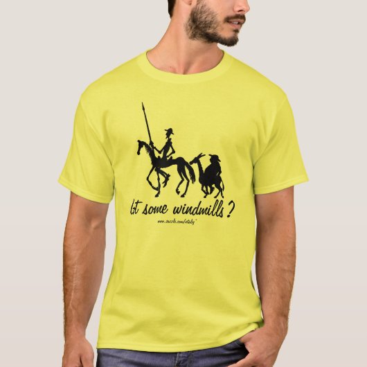 Grappig Don Quichot T-shirt voor grafische tekenin (Voorkant)