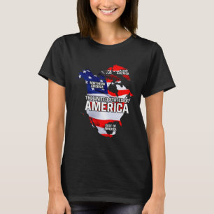 Grappig Donald Trump Amerikaanse vlag Canada Groen T-shirt