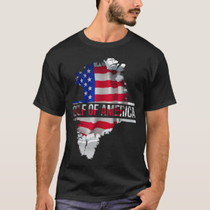Grappig Donald Trump Amerikaanse vlag Canada Groen T-shirt