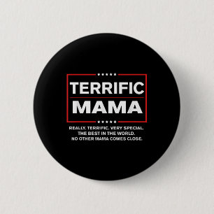 Grappig Donald Trump cadeau voor geweldige mama -  Ronde Button 5,7 Cm