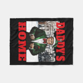 Grappig Donald Trump Daddy's Home Witte Huis Chris Fleece Deken (Voorkant (Horizontaal))