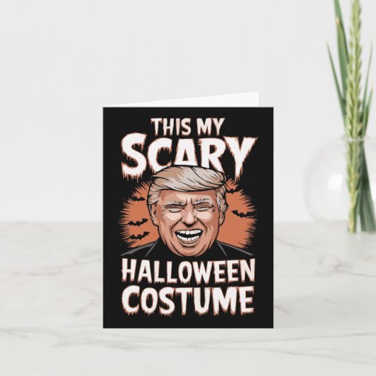 Grappig Donald Trump, dit is mijn enge Halloween-p Kaart (Voorkant)