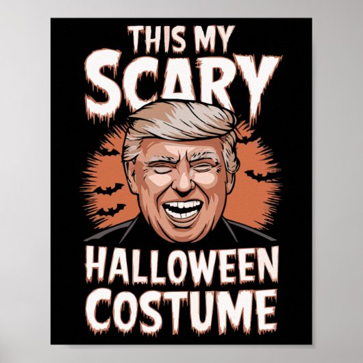Grappig Donald Trump, dit is mijn enge Halloween-p Poster (Voorkant)