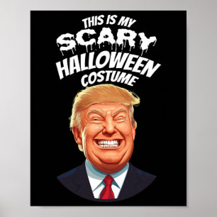Grappig Donald Trump Enge Halloween Gag President  Poster
