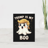 Grappig Donald Trump Ghost Halloween Party Spooky Kaart (Voorkant)