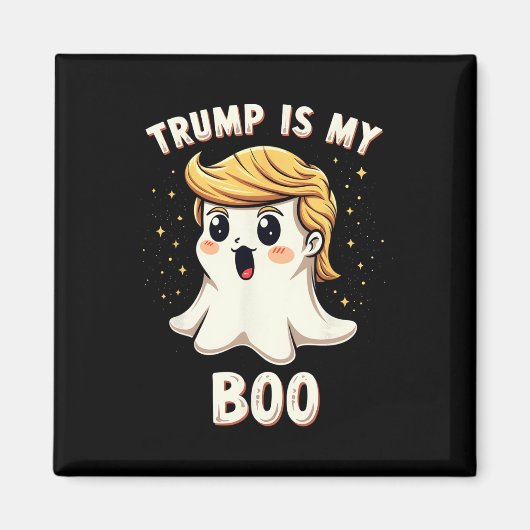Grappig Donald Trump Ghost Halloween Party Spooky Magneet (Voorkant)