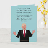 Grappig Donald Trump Happy Fathers Day Custom Kaart (Gele Bloem)