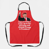 Grappig Donald Trump Ik hou van het 47e President Schort (Voorkant)