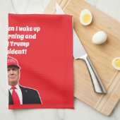 Grappig Donald Trump Ik hou van het 47e President Theedoek (Quarter Fold)