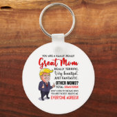 Grappig Donald Trump, je bent echt een geweldige m Sleutelhanger (Voorkant)