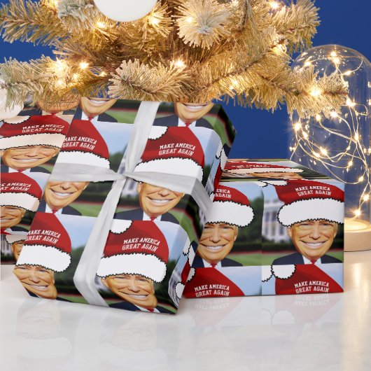 GRAPPIG DONALD TRUMP KERSTINPAPPAPER CADEAUPAPIER (Feestdagen)
