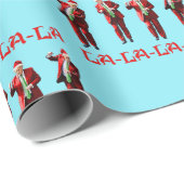 Grappig Donald Trump Kerstmis MAGA-La-La-La Cadeaupapier (Rol Hoek)