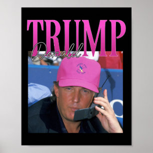 Grappig Donald Trump Miss Me Toch Y2K Vintage 90s  Poster