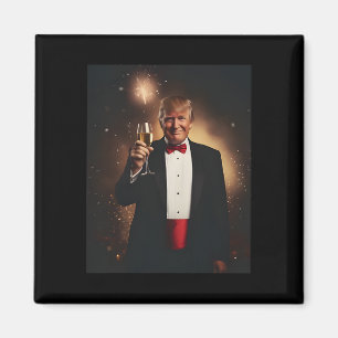 Grappig Donald Trump Nye 2025 Party Maak Nieuwjaar Magneet