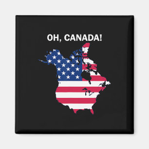 Grappig Donald Trump Oh Canada Amerikaanse vlag Magneet