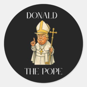 Grappig Donald Trump Paus Meme Grappig Ronde Sticker