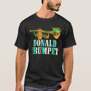 Grappig Donald Trump Trompet Gift Schattigee Muzik T-shirt