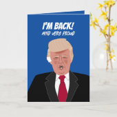 Grappig Donald Trump Verbonden Oor Happy Birthday Kaart (Gele Bloem)