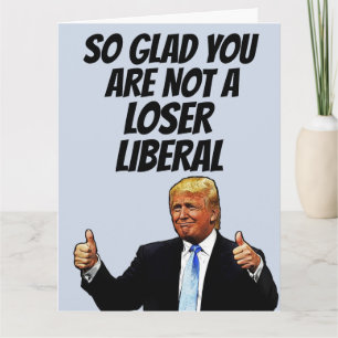 GRAPPIG DONALD TRUMP VERJAARDAG WENSKAART KAART