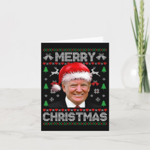 Grappig Donald Trump Vrolijk Kerstgezin Lelijk Zie Kaart