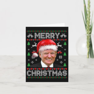 Grappig Donald Trump Vrolijk Kerstgezin Lelijk Zie Kaart