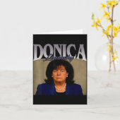 Grappig Donica Lewinsky Meme T-shirt Groot Mooie B Kaart (Gele Bloem)