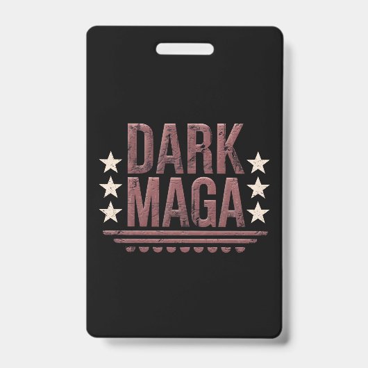 Grappig DONKER MAGA 2024 Badge (Voorzijde)