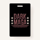 Grappig DONKER MAGA 2024 Badge (Voorkant)