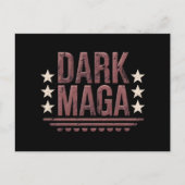 Grappig DONKER MAGA 2024 Briefkaart (Voorkant)