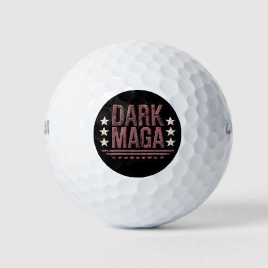Grappig DONKER MAGA 2024 Golfballen (Voorkant)
