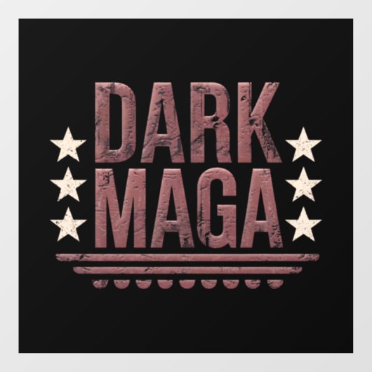 Grappig DONKER MAGA 2024 Raamsticker (Vel)