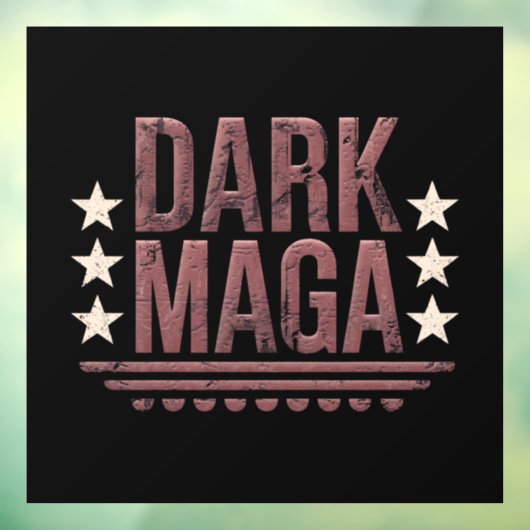 Grappig DONKER MAGA 2024 Raamsticker (Vel 3)