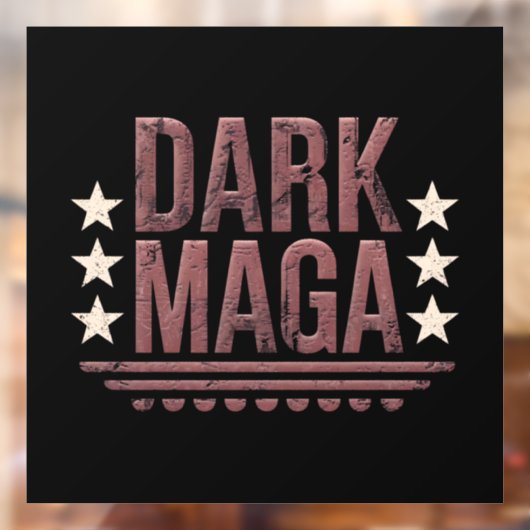 Grappig DONKER MAGA 2024 Raamsticker (Vel 2)