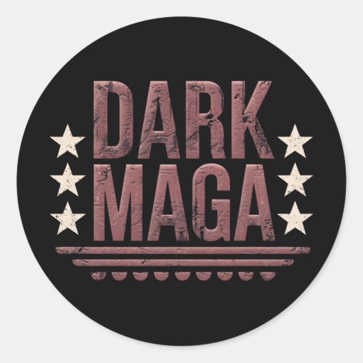 Grappig DONKER MAGA 2024 Ronde Sticker (Voorkant)